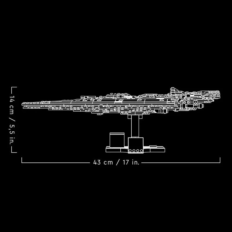 630PCS IN STOCK Executor Building Blocks Super Spaceship Model Fit 75356  Assembling Bricks Toy Birthday Gift For Children Adult 6