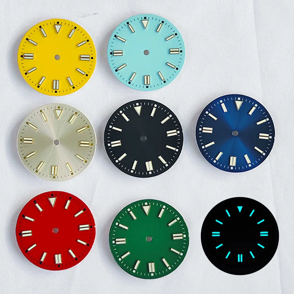 Multicolor Luminous Watch Dial - 28.5mm No Logo Design