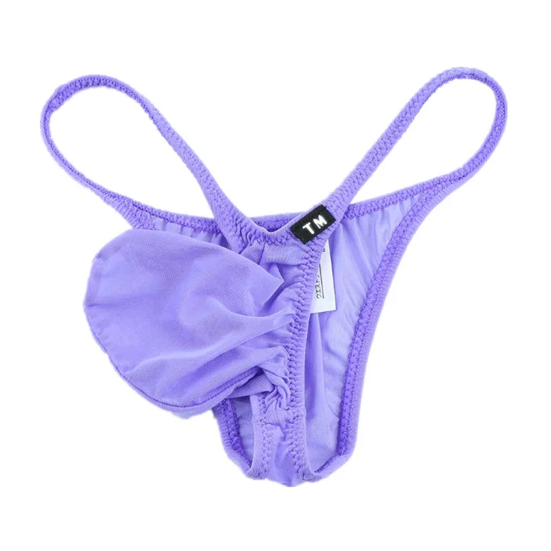 

new Men's briefs sexy fashion elephant trunk bag low waist thin nylon silky breathable elastic men's briefs men underwear sexy