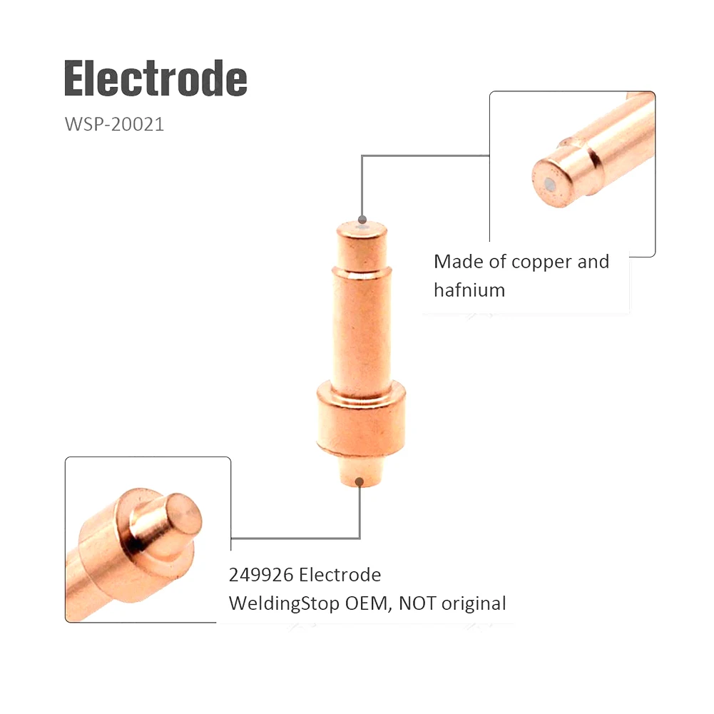 

Torch Nozzle Plasma Torch Cutting Electrodes 249926 WSP-20021 249927 WSP-20022 30A 40A 375/625 X-TREME Durable