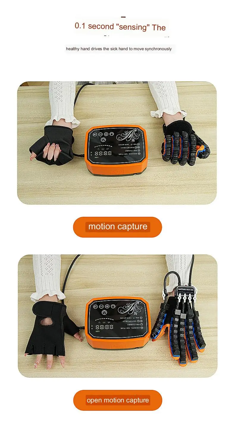 Protable Rehabilitation Robot Gloves Stroke Hemiplegia Glove Cerebral Training Device Finger Exerciser Hand Function Recove 2