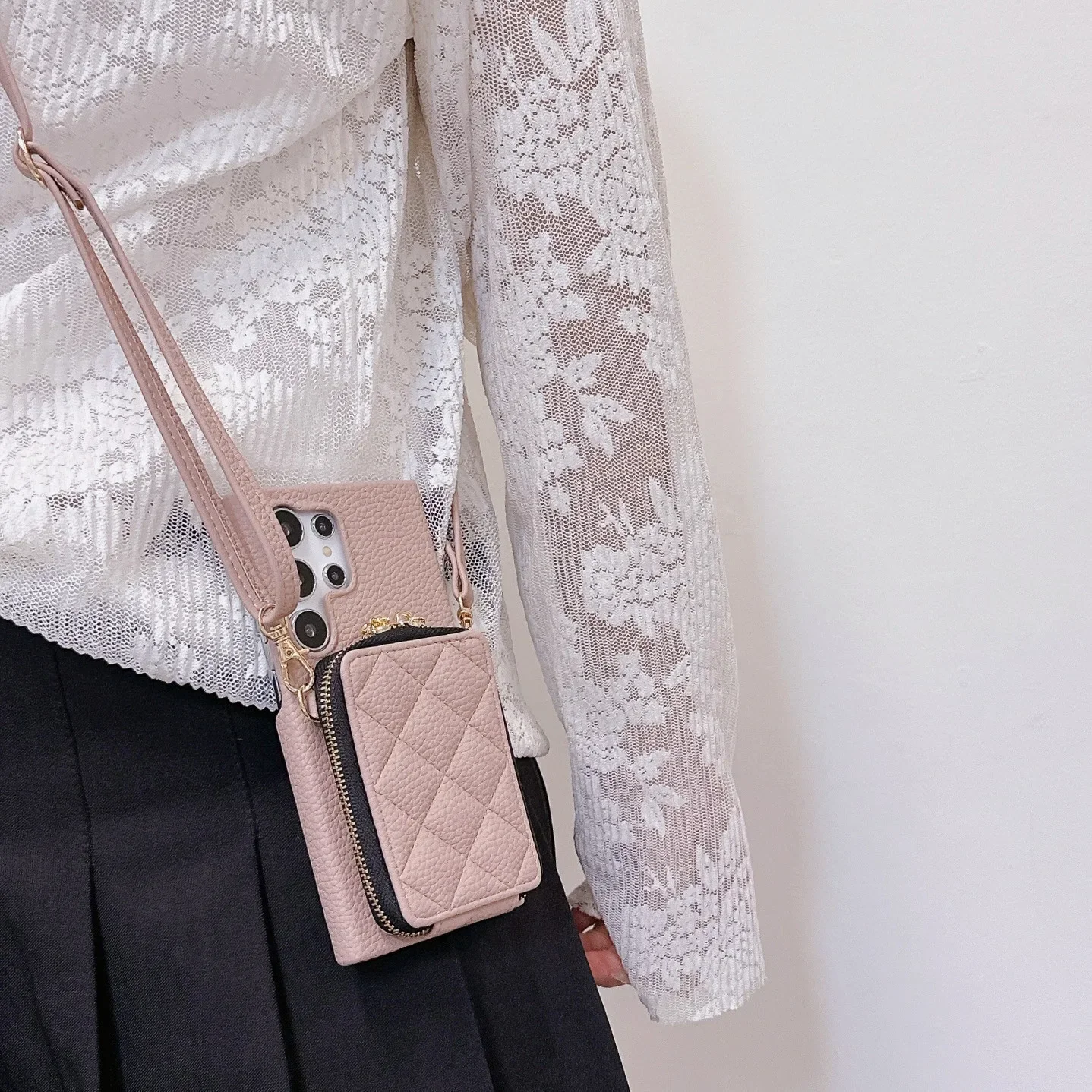 Crossbody Phone Case With Card Holder For Samsung Galaxy Models_voghion.com