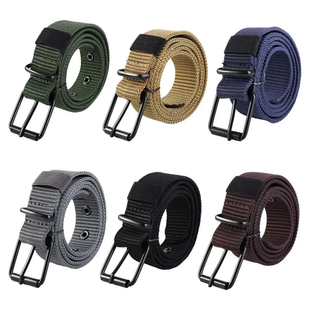 

Dresses Adjustable Belt Accessories Alloy Pin Buckle Youth For Women Canvas Waist Belts Man Waistbands Korean Waist Strap Nylon