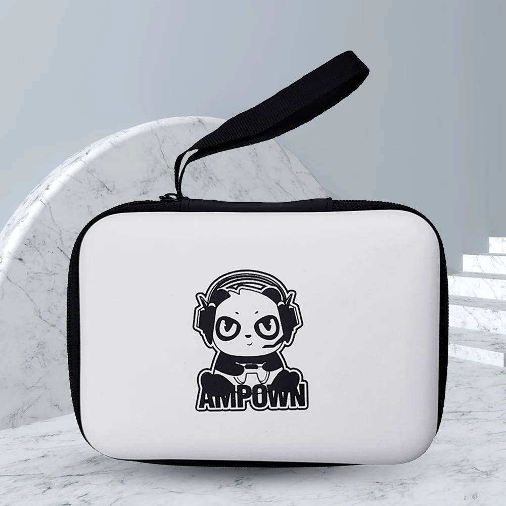 Handle Bag Anti Scratch Console Protect Case with Mesh Pocket Game Console Storage Case for XU10 ANBERNIC RG35XX Miyoo Mini Plus