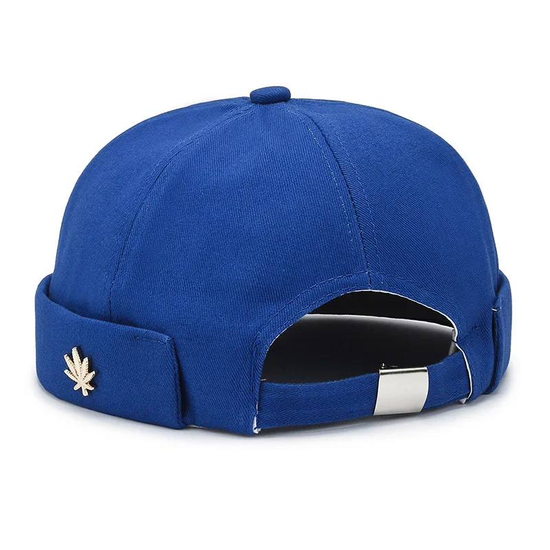 Fashion Vintage Beanie Hats Men Women Spring Autumn Landlord Streetwear Hip Hop Brimless Hat Solid Color Docker Cap_voghion.com