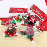 Christmas Santa Mochi Taba Cat Paw Stress Relief Decompression Toy With Flocking Xmas Holiday Party Gift 1