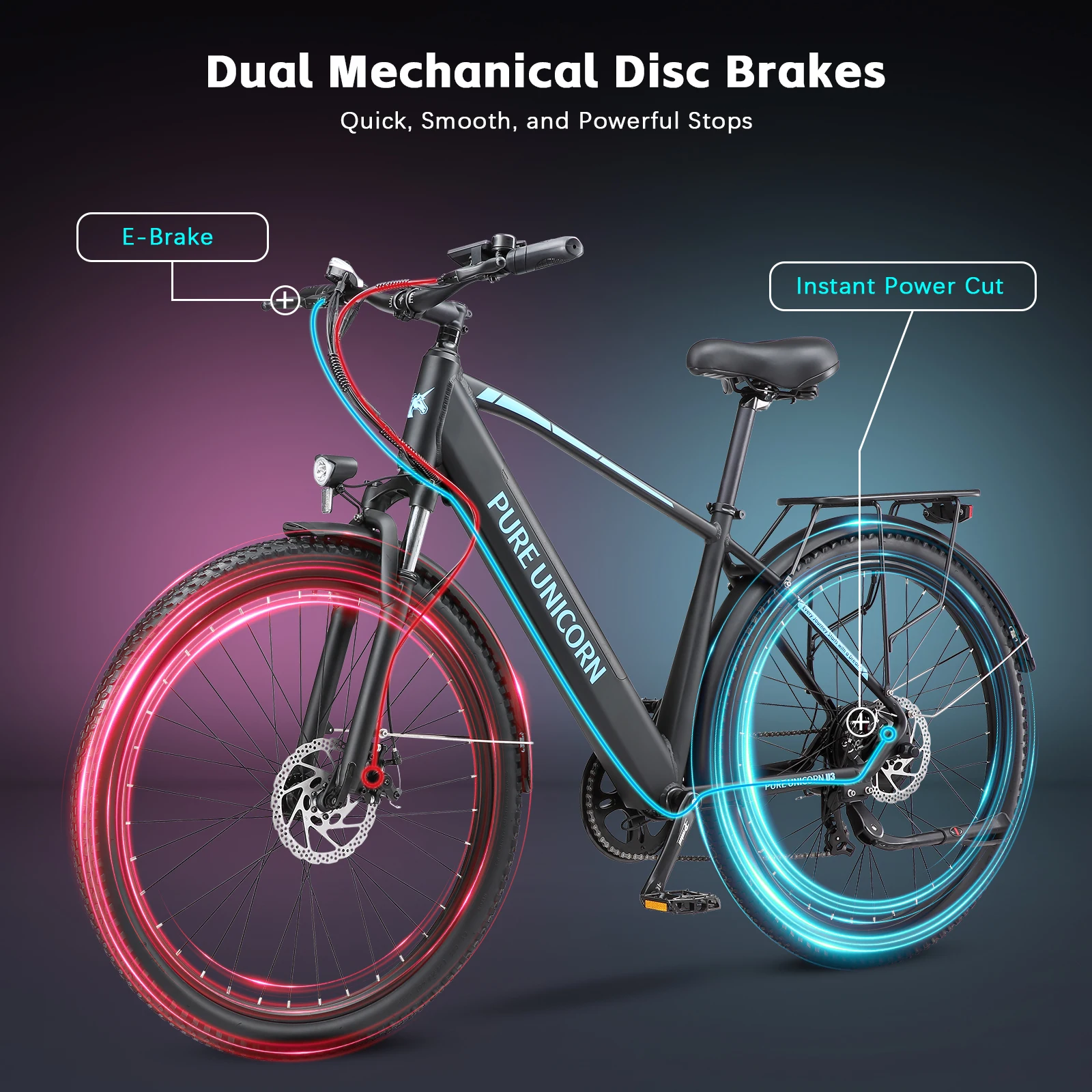PURE UNICORN U3 Elektrofahrrad 29 Zoll für Herren 48V 750W Erwachsenen-E-Bikes Günstig Kostenloser Versand Elektrofahrräder Elektrisches Mountainbike – Detail 6