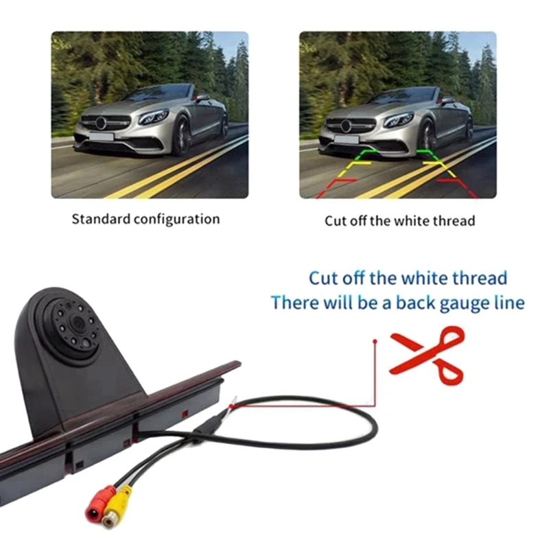 

3Rd Brake Light Reversing Camera Kit Third Brake Light Backup Camera for Sprinter W906 324H 524H Drop Shipping