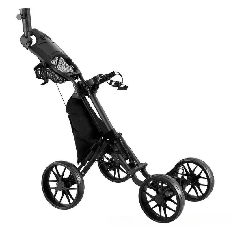 Golf Charter Four Wheel Handcart Foldable Multiple Storage Loading Activity Storage Small Cart