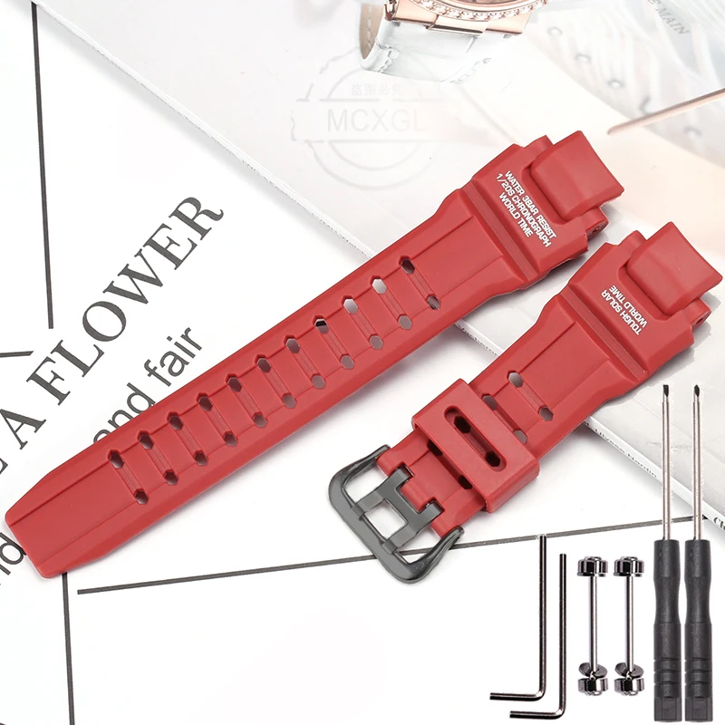 thumbnail image 1 of Correa de caucho de resina adecuada para Casio GA-1000 GW-A1100 G-1400 GW-4000 GW-A1000 Accesorios para relojes deportivos impermeables para hombres, 1 of 5