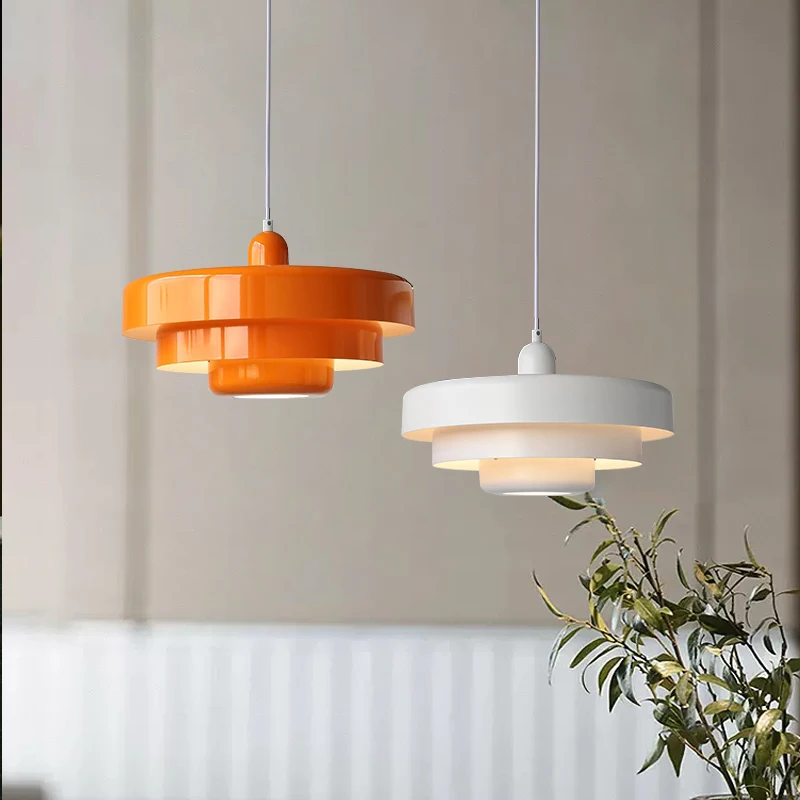 Pendant Light Vintage Orange Home Decoration Hanging Lamp Bedroom Bedside Restaurant Living Rooms LED Mid Century Fixture pendant lights vintage pendant lights pendant lamp rope pendant lamp