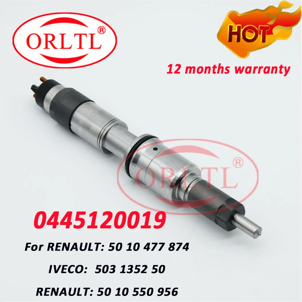 

ORLTL 0 445 120 019 Fuel Injector 0445120019 Common Rail Injectors Assy 0445 120 019 For RENAULT IVECO 010550956