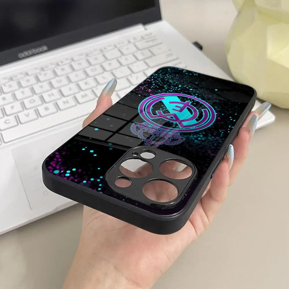 Elegant Real-C-M-MadridE-E Glass Phone Case Cover
