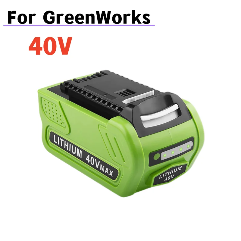 

40V 12.8Ah Li ion Battery for GreenWorks G-MAX 29472 29462 2901319 29482 20302 20672 24252 20202 22262 20322 Garden Power Tools