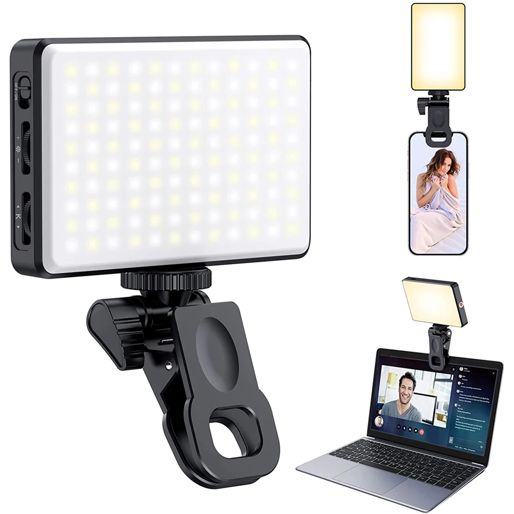 Rechargeable Soft Selfie Light for Phone, Camera, Laptop, 3000mAh