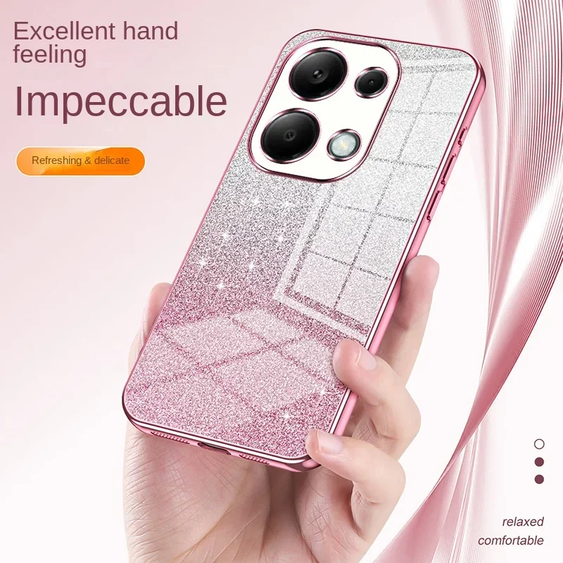 Sparkling Soft TPU Glitter Slim Protective Back Cover for Xiaomi Redmi Note 13 Pro