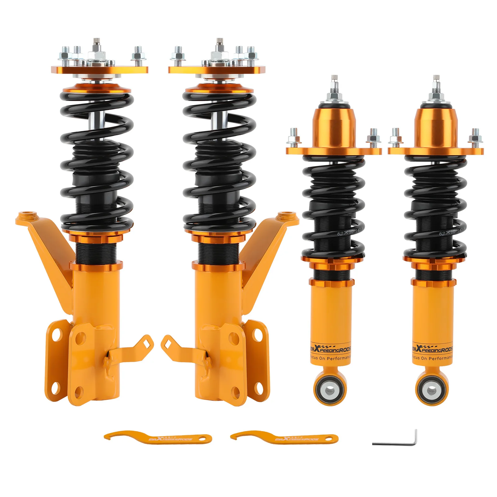 Amortiguador Coilovers de 24 vías, amortiguador ajustable + resortes para Acura RSX DC5 2002-2006