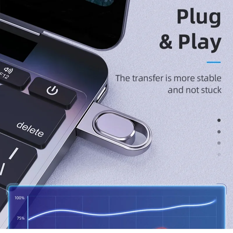 High-Speed Waterproof Metal USB Flash Drive – Portable Storage Solution
