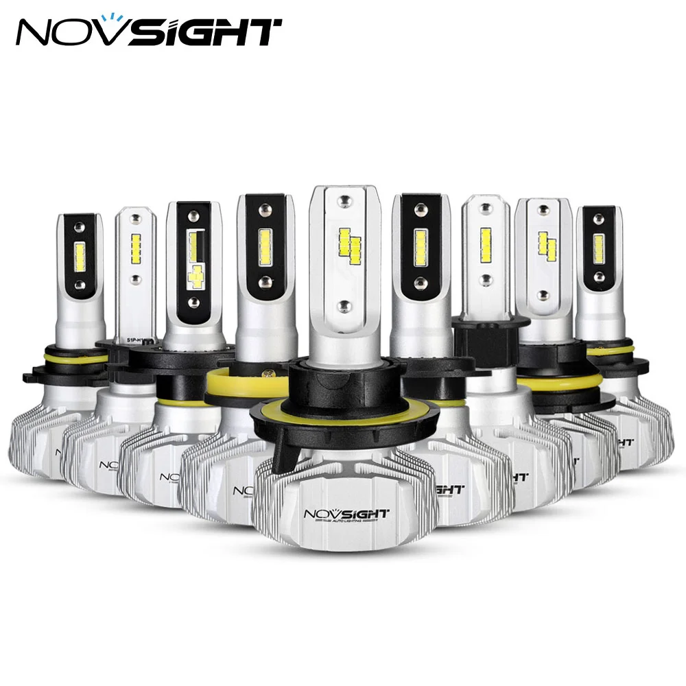 NOVSIGHT Headlight H4 H7 H8/H9/H11 H1 H3 9005 9006 9007 H13 Car LED Headlight Hi-Lo Beam 50W 10000LM 6500K Fog Light Bulb led lights,led bulbs,led headlights,led car lights,led car headlights,car headlamps,hid headlight bulbs