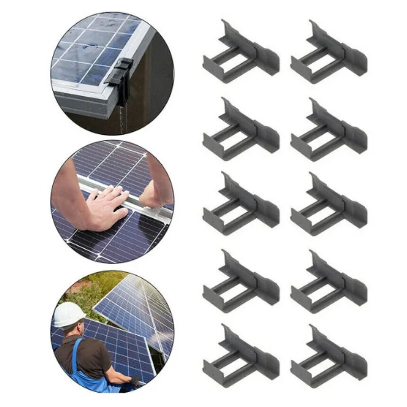 Clips De Drenaje Para Paneles Solares - 12 Unidades - Acero Inoxidable - Para Marco De 35 Mm