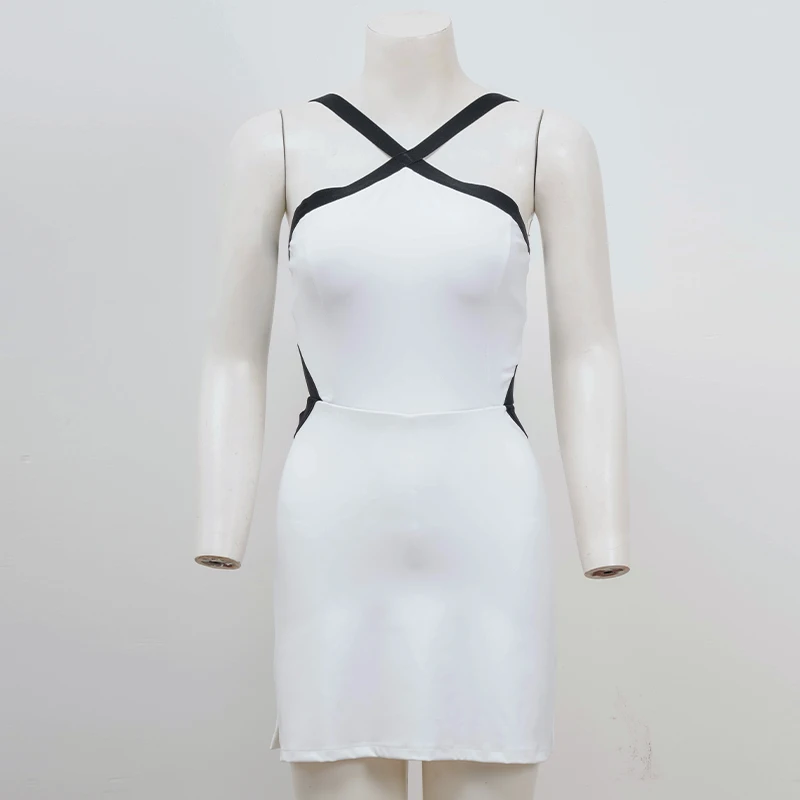 Women Sport Dresses Adjustable Strap Hollow For Athletic Golf Badminton Pickleball