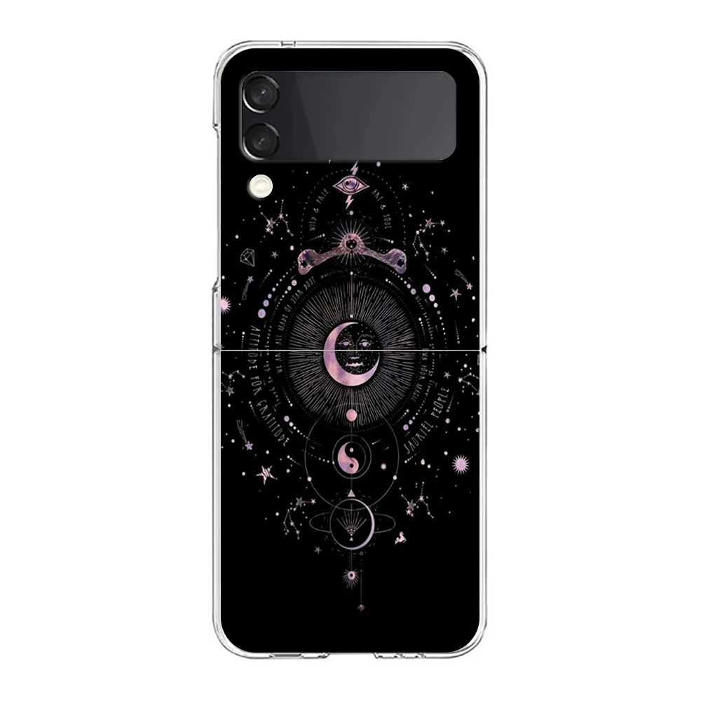 Hexen Mond Tarot Mystery Totem Hard PC Handy hülle für Samsung Galaxy Z Flip 5 4 3 transparente Abdeckung für Galaxy Z Flip 6 Capas – Detail 2