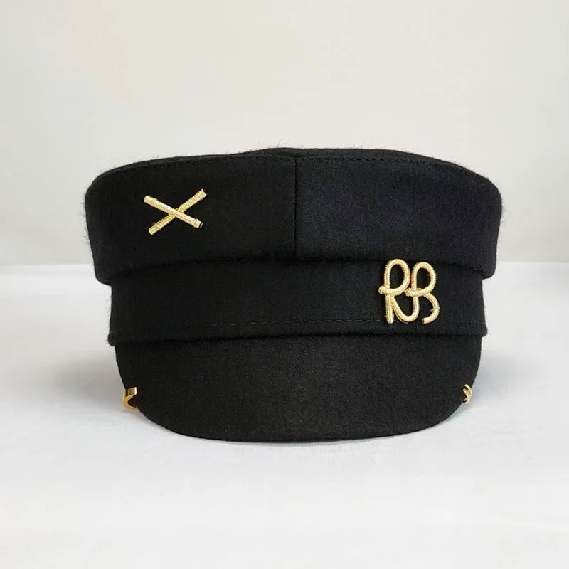 Y2K Brand Designer Newsboy Cap Earrings Hats for Women Sun Hat Letter Military Cap Visor Outdoor Unisex Sombreros De Mujer 2