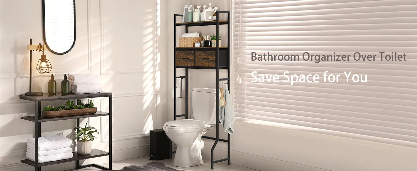 Bathroom Organizer Over Toilet Save Space for You