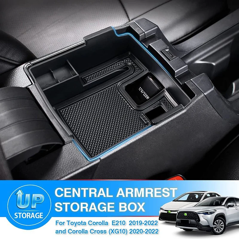 Central Armrest Storage Box For Toyota Corolla E210 and Corolla Cross (XG10) Accessories