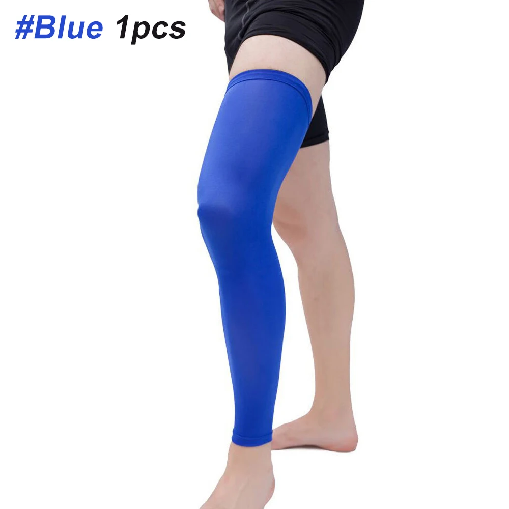 Sports Recovery Compression Full Leg Sleeves (Medium, Blue