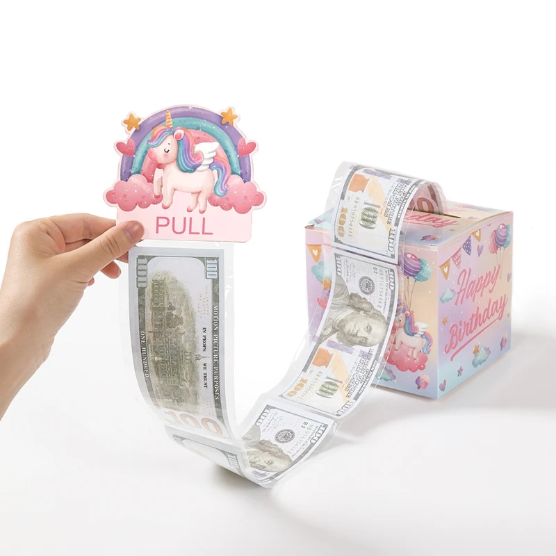 Birthday Money Gift Boxes with Pull-Out Happy Birthday Card, Fun Cash Surprise Packagin... - SKU MGB01127 - UGI Packaging