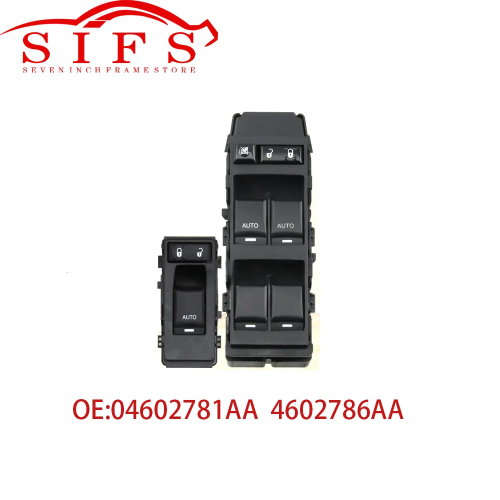 

HY Brand New Master Power Window Door Switch 04602781AA,4602786AA For Chrysler 300 300C Jeep Grand Cherokee Commander