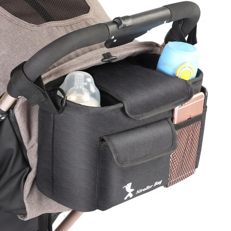 

New Pram Hanging Storage Bag Multifunctional Large Capacity Stroller Hanging Bag Out Stroller Sundries Storage Bag