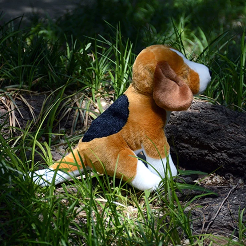 Realistic Beagle Dog High Fidelity Cute Plushie Harrier Dogs Plush Toys Lifelike Animals Simulation Stuffed Doll Kawai Toy Kids 6