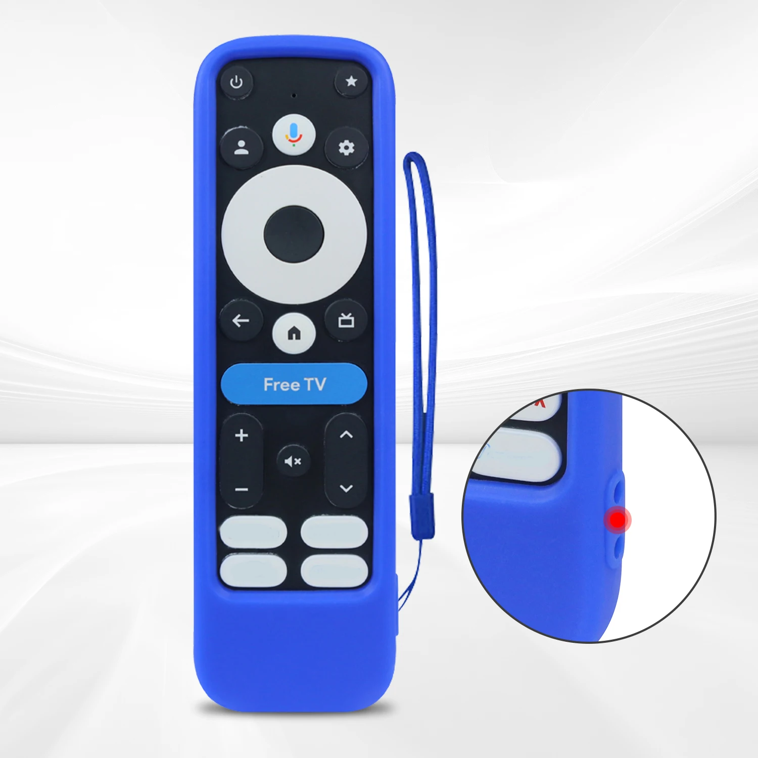 Remote control Case for onn Google TV 4K Pro -2025 Smart TV Silicone Protective Cover Anti-drop Non-slip Soft Remote Case silicone remote case,silicone remote cover,silicone remote sleeve,remote controller cover,silicone case protector