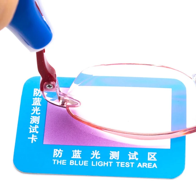 10Pcs/set Anti Blue Light Purple Test Card For Glasses Reusable Polarized  Test - AliExpress