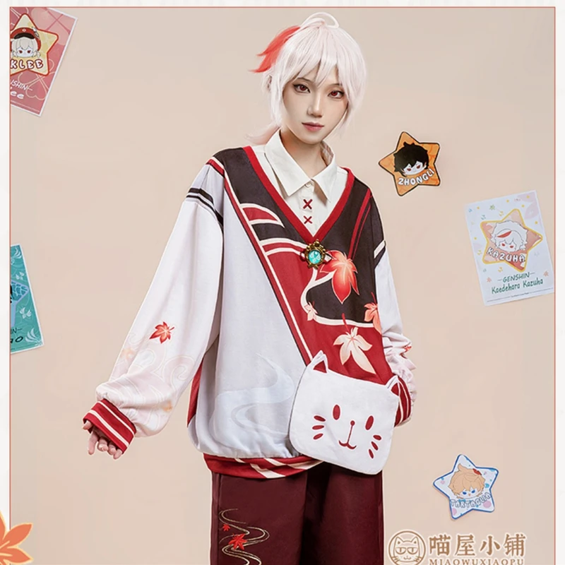 

Anime Game Genshin Impact Kaedehara Kazuha Daily Wear Casual Clothes Party Uniform Cosplay Costume Halloween Carnival 2022 New