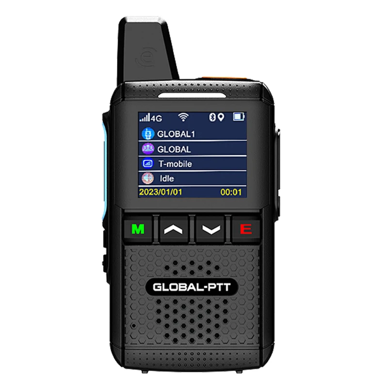 Global-ptt MX2 Android Walkie Talkie WIFI 4G GPS POC Wireless Set Two Way Mini Portable Radio Type-C Long Range Communicator