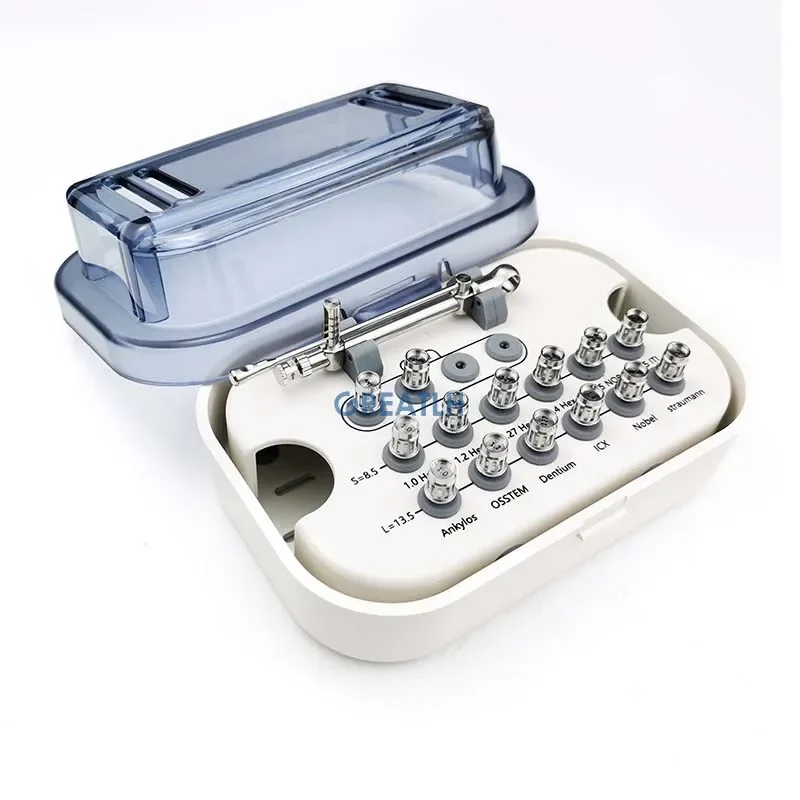 1set Universal Dental Implant Kit Restoration Tools Torque Wrench Ratchet with Drivers Long / Short Drivers Dental Instruments