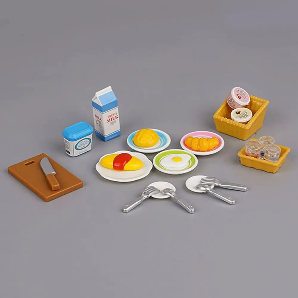 Miniature Furniture 1:12 Dollhouse Kitchen Livingroom Bedroom Set DIY Scene Doll Play Decoration Girl Toy House Gift 3