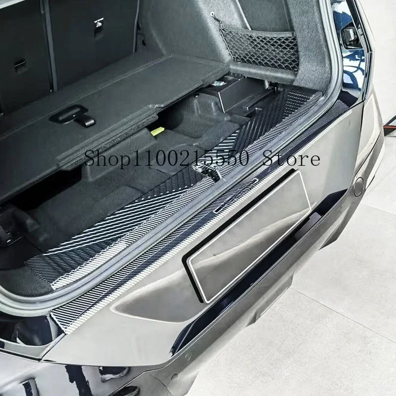 BMW X3 G45 G48 2024-2025 자동차 트렁크 임계 값 스커프 플레이트 장식 커버 ABS 보호 스티커 액세서리