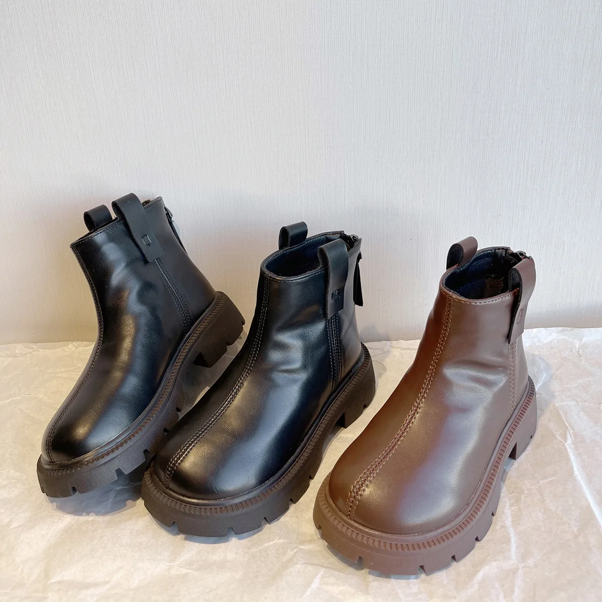 Eu 22 37 Autumn Winter Children's Chelsea Boots Toddler Girls' Princess