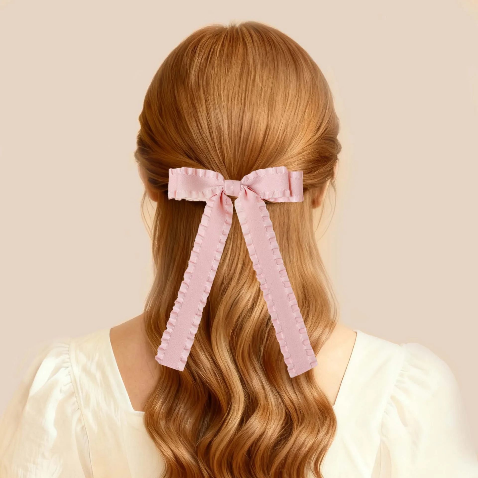 1/6 Stück Damen-Haarspangen, japanische Schleife, plissiert, Kawaii, einfach, niedlich, süß, vielseitig, hochwertiges Haar-Accessoire für Kinder – Detail 1