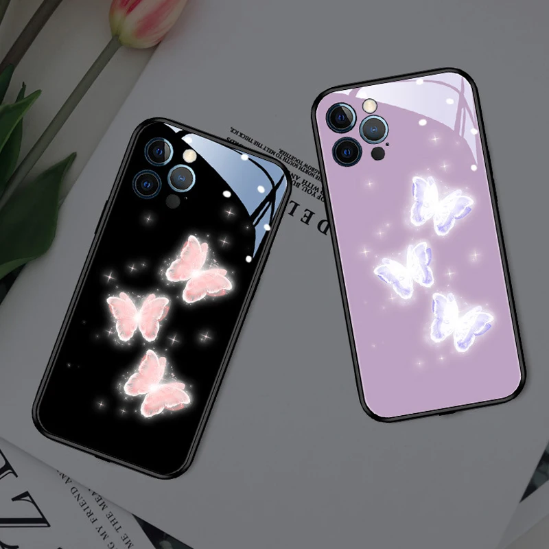 LED Light Flash Up Phone Case for Samsung S22 Luminous Cover for Samsung S21 S20 Plus Note 20 Ultra A12 A32 A72 A71 A51 A21S