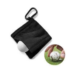 

1 Pcs Microfiber GOLF Ball Cleaning Towel with Carabiner Hook Water Absorption GOLF Club Head Wiping Cloth Cleaner