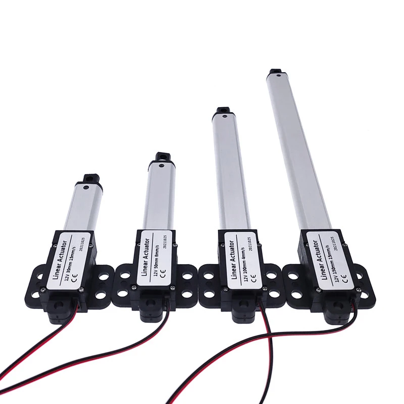Mirco 전기 선형 액추에이터 30mm DC12V 30N/60N/100N/150N 모터 컨트롤러 미니 Eectric 푸시로드 퍼터