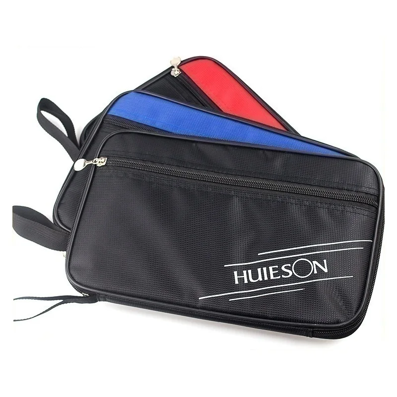 Huieson 컬러 매치 스퀘어 탁구 라켓 커버, 옥스포드 천, 탁구 라켓 가방 