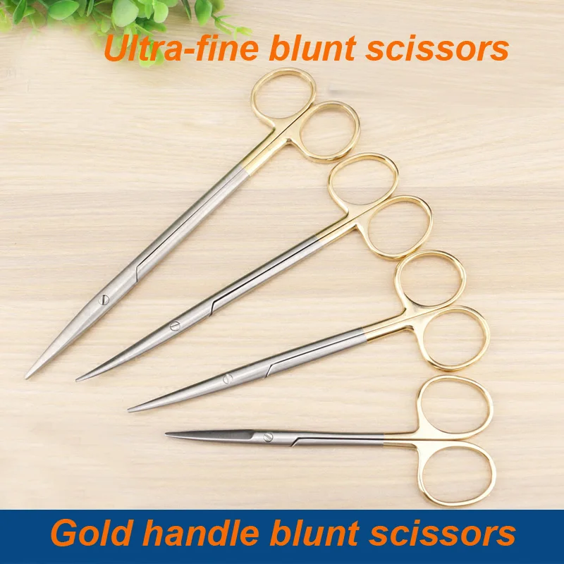 

BeautyGold handle blunt scissors scissors nose plastic surgery scissors stainless steel instrument tool nasal cavity yelid tool