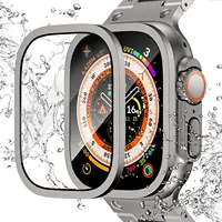 Verre trempé pour Apple Watch ultra band 49mm protecteur d'écran anti-rayures HD Film complet pare-chocs en métal iWatch Ultra2 49 mm bracelet 1