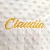 Name Personalised Custom Fleece  Baby Blanket Soft  With Double Layer Dotted Fleece Baby Swaddle Receiving Blaket 100*72cm 2
